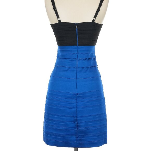 NWT: BGMAXAZRIA WOVEN DRESS ACETATE BLEND MINI DRESS, SZ: 2 - Picture 3 of 15